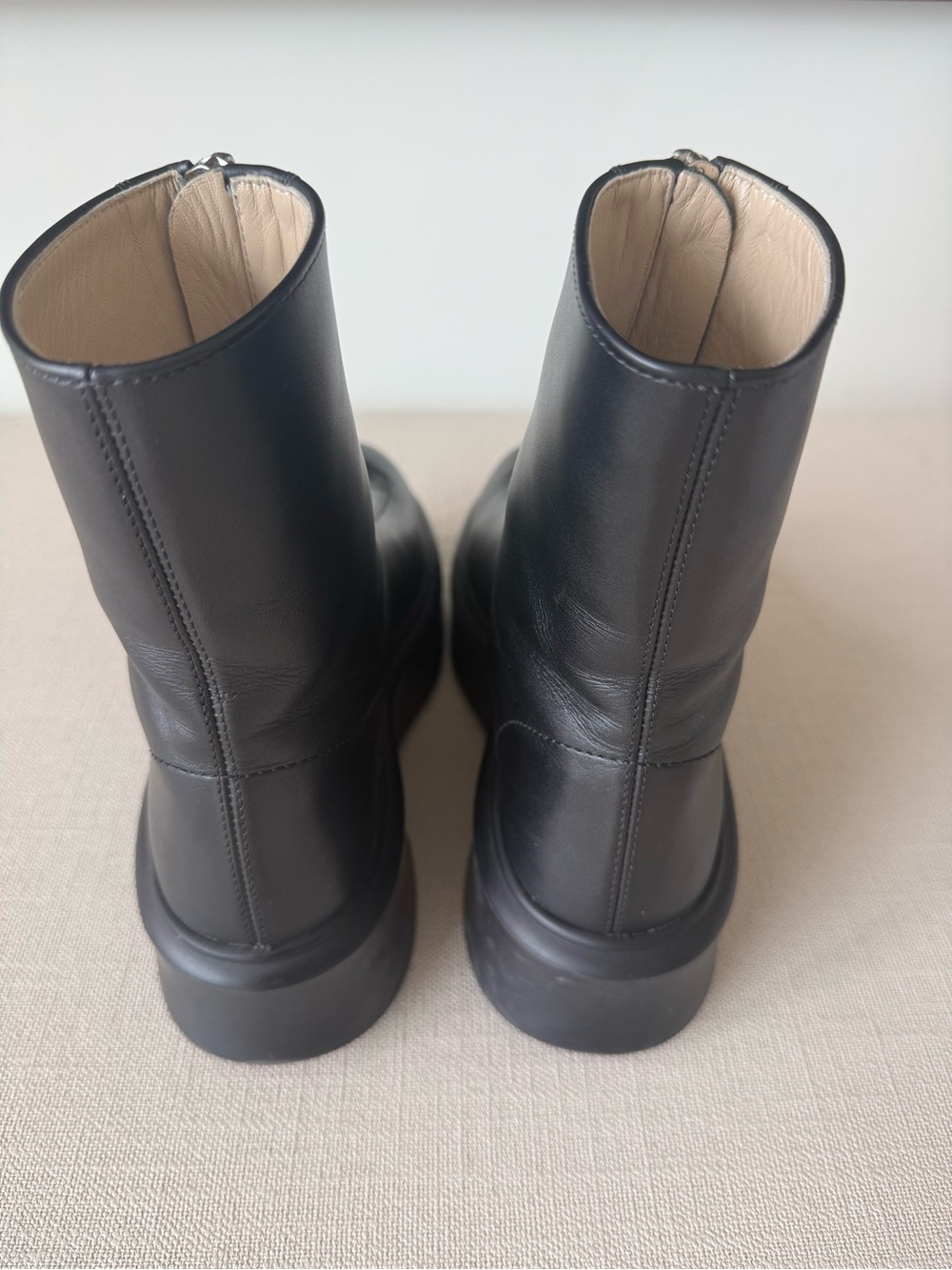 The Row Black Leather Boots - Picture 2 of 6